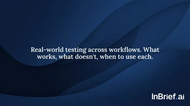 AI Tool Differences That Matter: Which to Use When